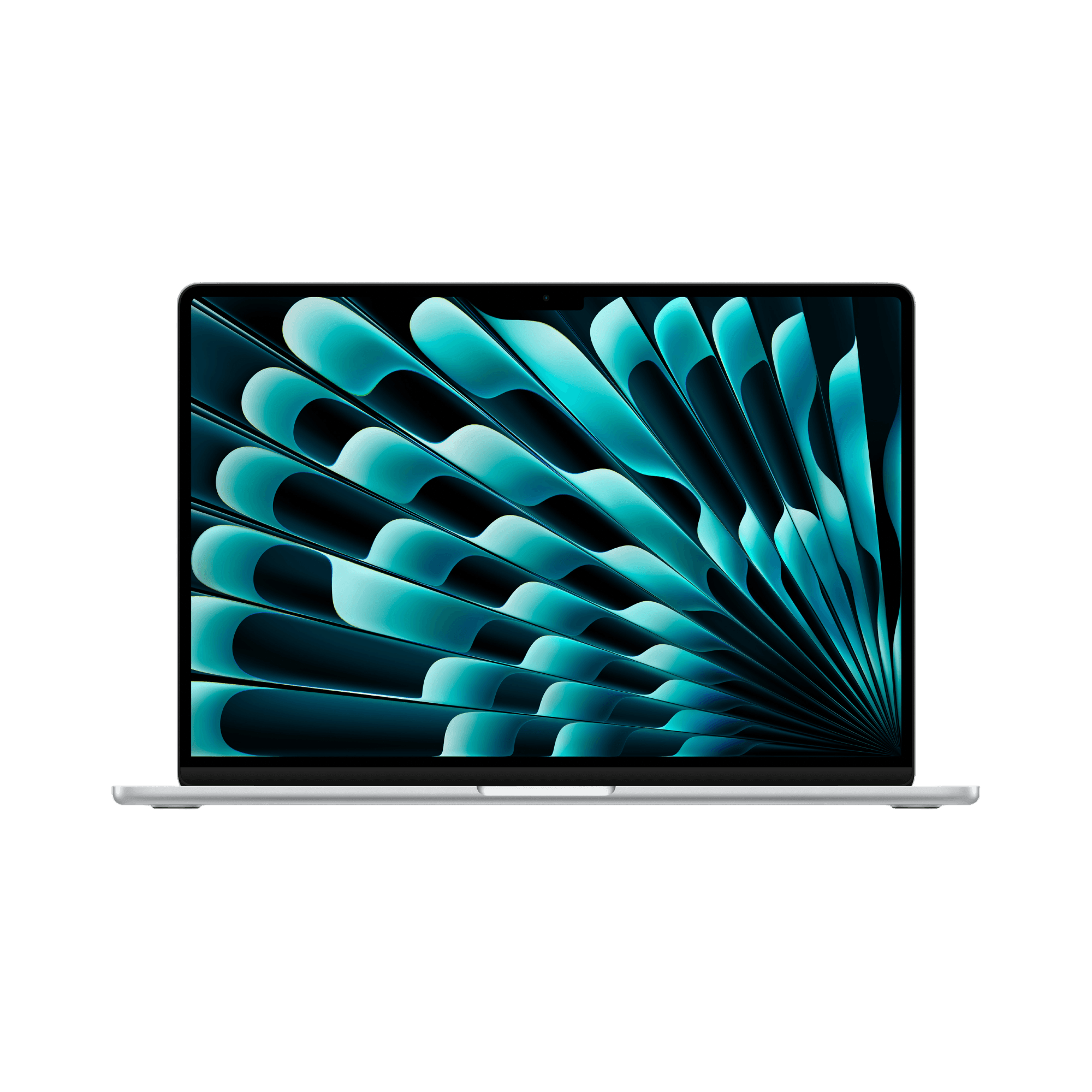 MacBook Air 15-inch (2024) – M3 Chip, 8‑Core CPU & 10‑Core GPU, 16GB RAM, 256GB SSD – Model MC9E4 (Silver, English Keyboard) - alAsil